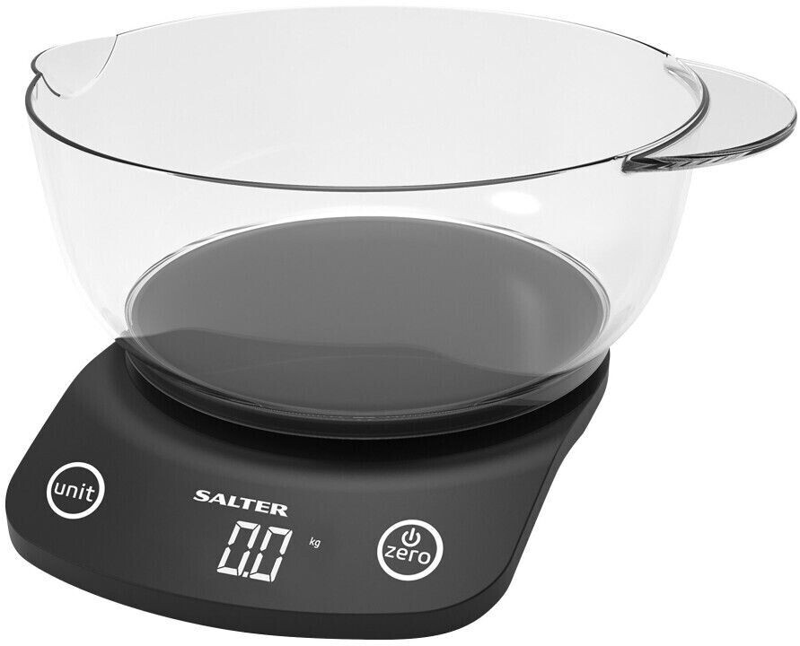 Salter 1074 BKDR Vega Digital Kitchen Scale with Bowl