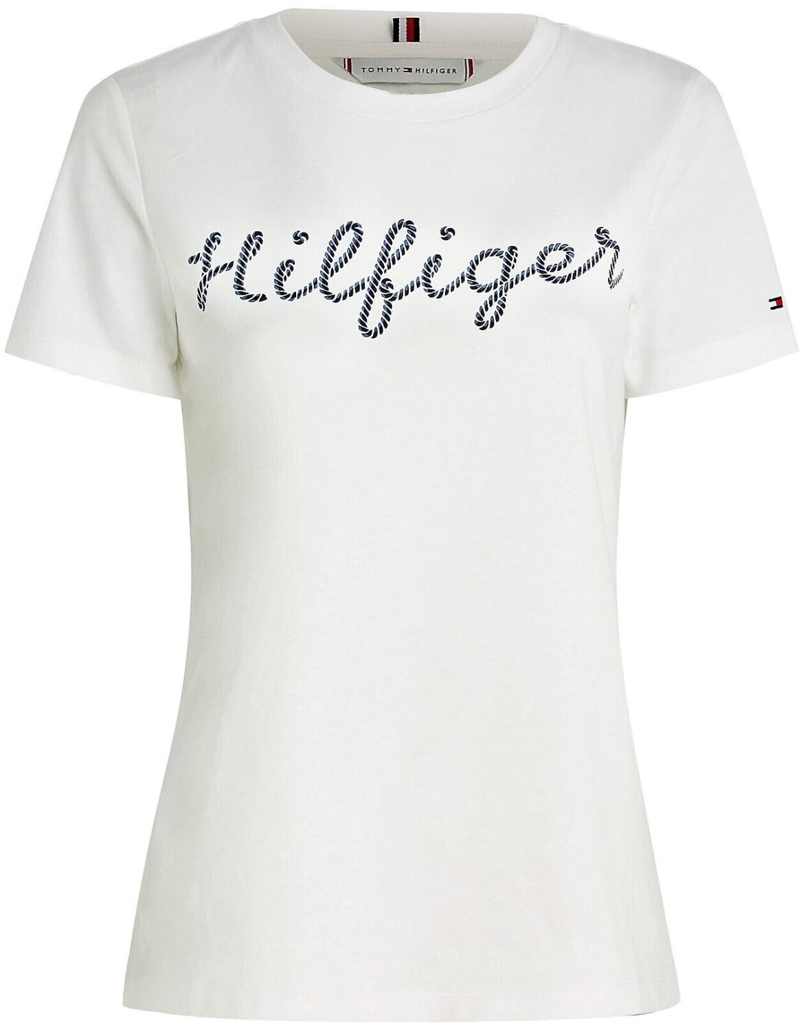 Tommy Hilfiger Rope Print Logo T-Shirt (WW0WW37888) white
