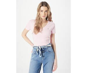 Tommy Hilfiger Stripe Slim Fit V-Neck T-Shirt (WW0WW37873) pastel pink ab  27,54 € | Preisvergleich bei