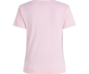 € T-Shirt Preisvergleich V-Neck pastel 27,54 Hilfiger Fit bei | pink Tommy Stripe Slim ab (WW0WW37873)