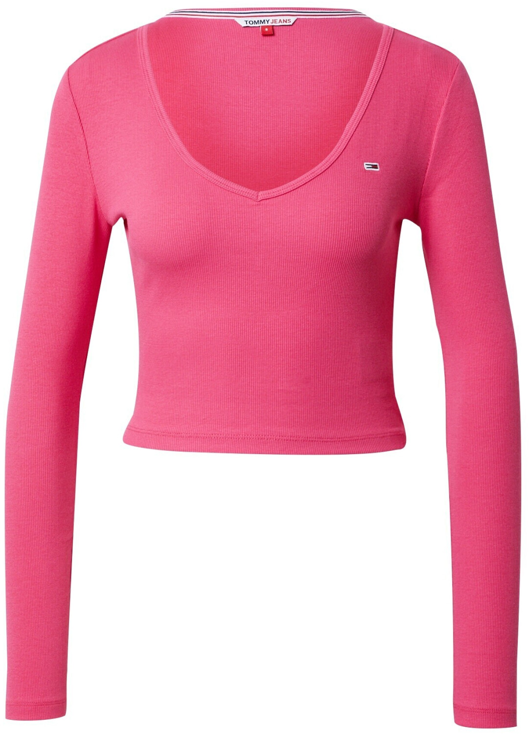 Tommy Hilfiger TJW Baby Rib Jersey V-Neck LS (DW0DW14278) jewel pink