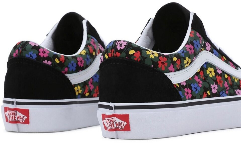 Vans old skool noir fleur brodé sale