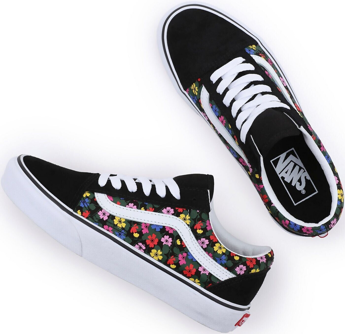 Vans old skool floral velvet sneaker store