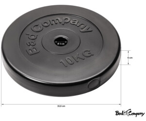 Discos De Pesas Bad Company – Set De 60 Kg, Hierro Fundido, 30/31 Mm