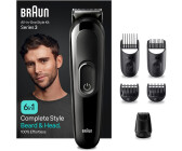 BarberBoss Rasoio portatile per barba e capelli, tagliacapelli professionale  per uomo, ricaricabile via USB, luce rossa/verde, lama in acciaio  inossidabile, QR-2090 : : Bellezza