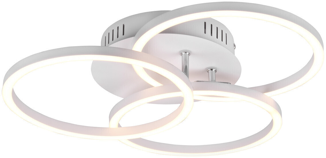 Trio LED Deckenleuchte CIRCLE Weiß 3 Ringe verstellbar, Nachtlicht Ø43cm ab  74,90 € | Preisvergleich bei