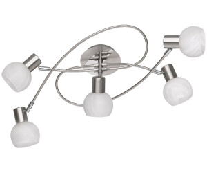 Trio LED Deckenleuchte Weiß/Chrom Treppenhausbeleuchtung Deckenstrahler, Preisvergleich 5 bei flammig ab € 81,49 