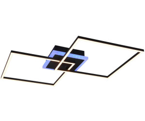 Trio LED Deckenleuchte ARRIBO Schwarz matt 3 Stufen Dimmer, Farbwechsler,  eckig 61cm ab 89,99 € | Preisvergleich bei | Deckenlampen
