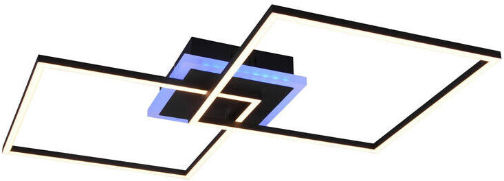 Trio LED Deckenleuchte ARRIBO Schwarz matt 3 Stufen Dimmer, Farbwechsler,  eckig 61cm ab 89,99 € | Preisvergleich bei