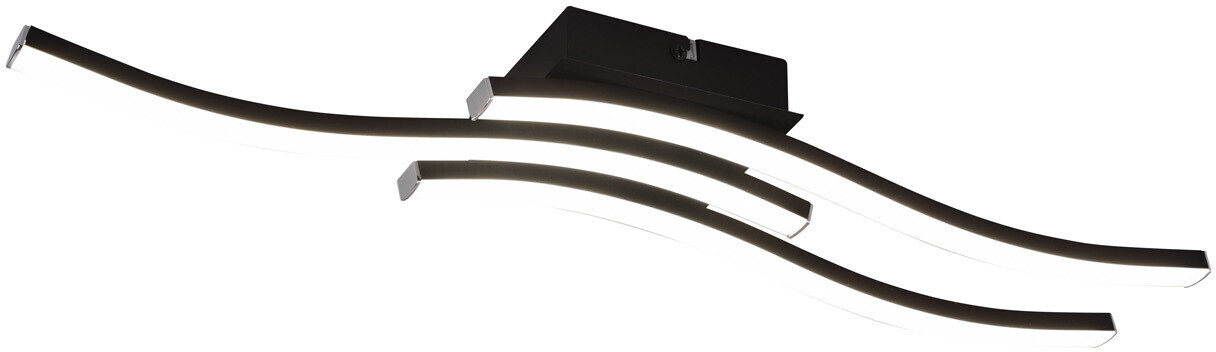 Trio Moderne LED Deckenleuchte ROUTE 3 flammig Metall Schwarz 56x12cm  neutralweiß ab 33,81 € | Preisvergleich bei
