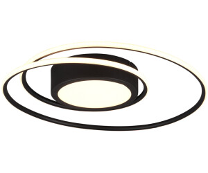 Trio LED Ø bei 60cm, Fernbedienung, Schwarz 155,90 € ab Deckenleuchte Ringförmig YAVA Preisvergleich mit 