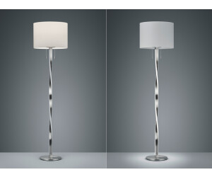 bei ab mit Gestell Stoff 193,96 € und weiß Stehlampe LED | NANDOR Preisvergleich Trio beleuchtetem Lampenschirm