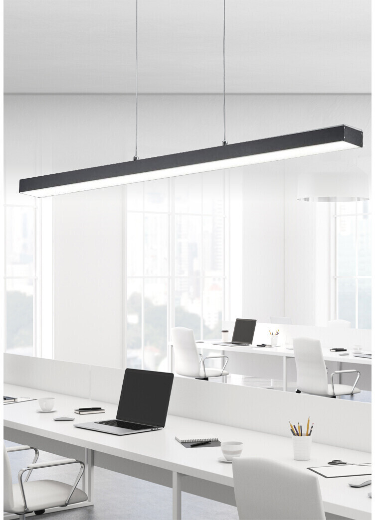 Trio Extra lange LED Balken Pendelleuchten Bürolampe hängend Touch Dimmer  in schwarz ab 79,95 € | Preisvergleich bei