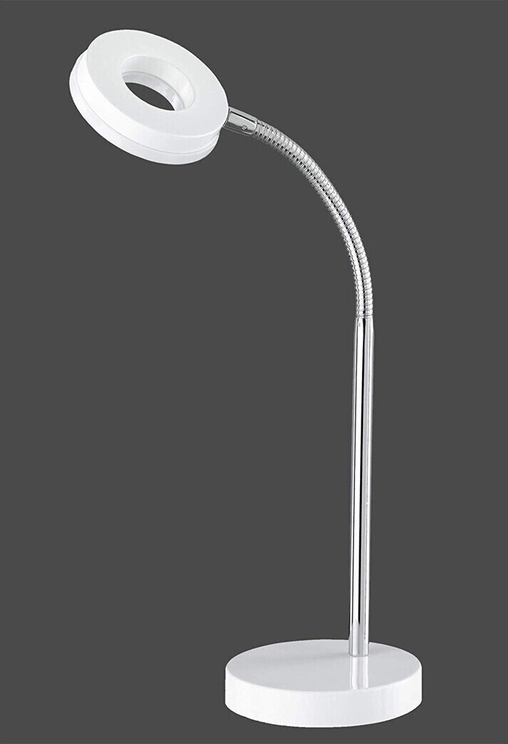 Trio Schöne LED Schreibtischlampe mit Flexarm in Weiß-silber Tischleuchte  für Büro ab 16,49 € | Preisvergleich bei