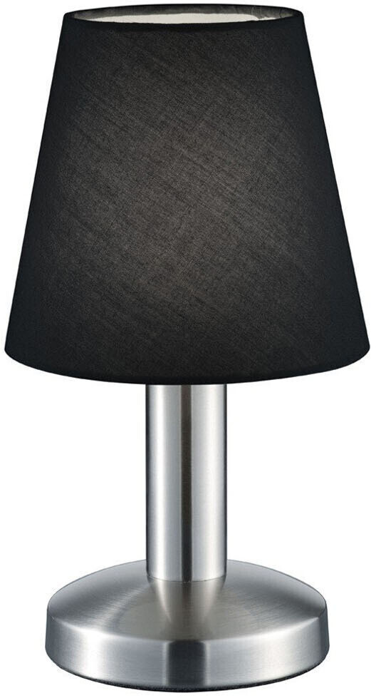 Trio Tischlampe mit Berührungsdimmer, Textil schwarz, bei € ab 24,90 Lampenschirm Preisvergleich | Nachttischlampe