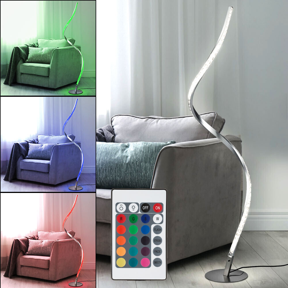 Trio Schmale geschwungene LED Stehlampe mit Fernbedienung Farbwechsel Memory  Funktion ab 69,99 € | Preisvergleich bei
