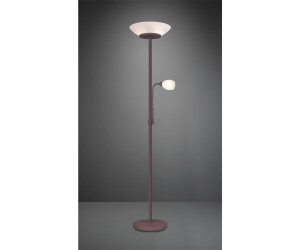Trio LED Stehlampe Deckenfluter + weiß Glas bei Rost ab Preisvergleich € 77,99 in schaltbar getrennt Lesearm flex 