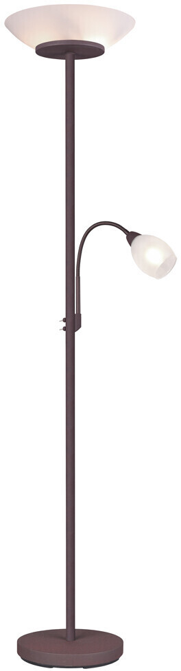 Trio LED Stehlampe Preisvergleich Deckenfluter flex schaltbar | in bei 77,99 getrennt Lesearm Rost Glas € weiß ab 