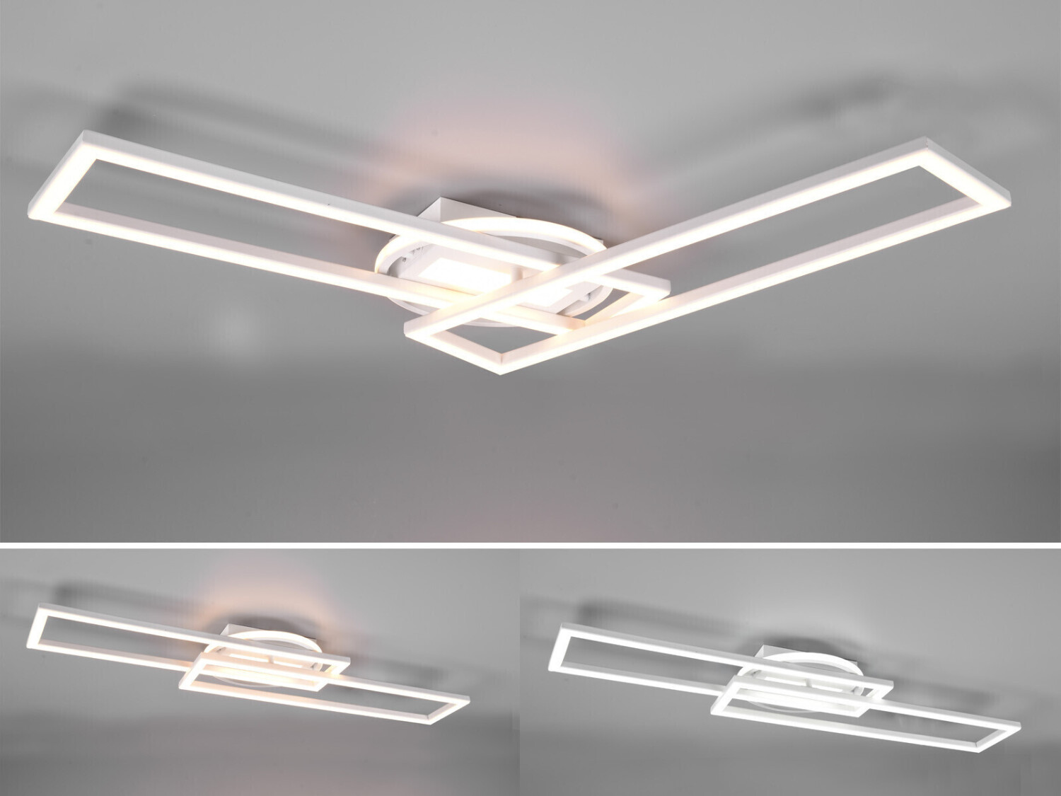 Trio LED Deckenleuchte TWISTER Weiß 90x24cm ab 99,99 € | Preisvergleich bei