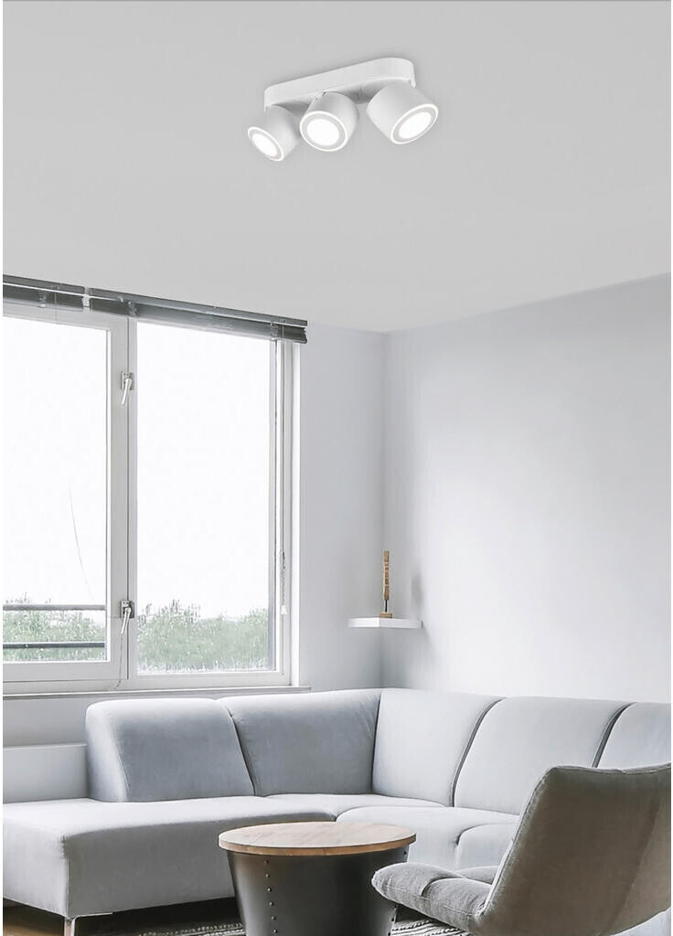 für bei € Diele 85,99 schwenkbare Deckenstrahler LED Deckenlampen ab Flur 3-flammig | Trio und Weiß Preisvergleich