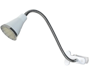 Trio LED Schwanenhalslampe weiß in | Klemmleuchte Schreibtischlampe bei € flexibel Preisvergleich Leselampe ab 19,95