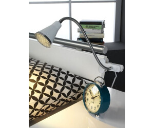 Schreibtischlampe bei flexibel | Leselampe € 19,95 weiß Preisvergleich in ab LED Schwanenhalslampe Trio Klemmleuchte