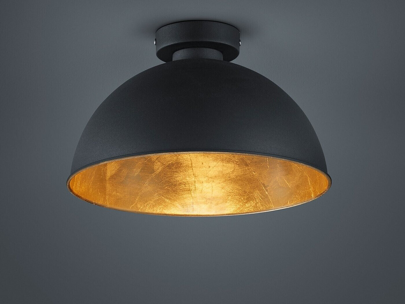 Trio Retro LED Deckenleuchte 47,99 € in bei schwarz Deckenlampe | gold ab Esszimmer innen für Design Preisvergleich