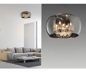 Trio LED Deckenleuchte Lampenschirm Wohnzimmer ab Schlafzimmer 2024 Lampe, bei Kristall Rauchglas | € Preisvergleich Preise) 263,99 (Februar
