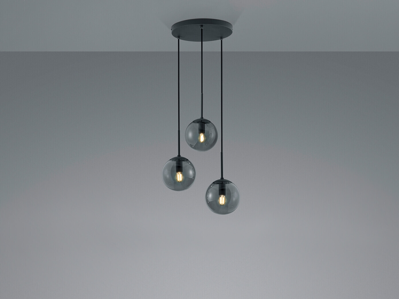Trio Dreiflammige LED Rauchglas Pendelleuchte Kugellampe Esszimmerlampe ab  78,99 € | Preisvergleich bei