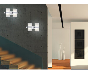 Trio Stylishe LED Wandleuchte mit Schalter im 2er Set - edler Materialmix  aus ALU geb ab 76,99 € | Preisvergleich bei