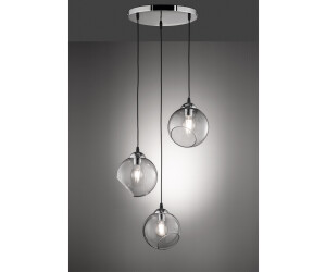 Trio Design Pendelleuchte Kugellampe Rauchglas für ab 3 98,99 Kochinsel Preisvergleich bei | € flammig Esstisch Küche