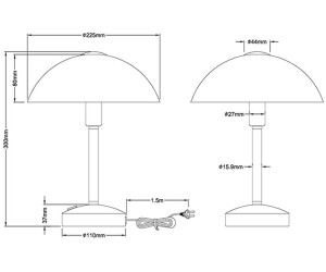 Trio 2er SET LED Tischleuchten Messing Alabaster Schirm 4-fach Touch Dimmer  30cm ab 62,99 € | Preisvergleich bei