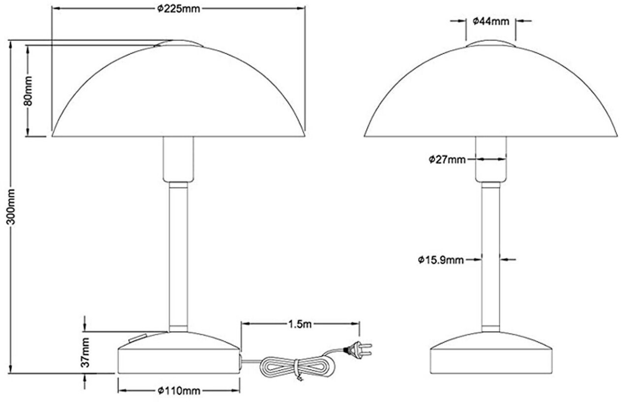 Trio 2er SET LED Tischleuchten Messing Alabaster Schirm 4-fach Touch Dimmer  30cm ab 62,99 € | Preisvergleich bei