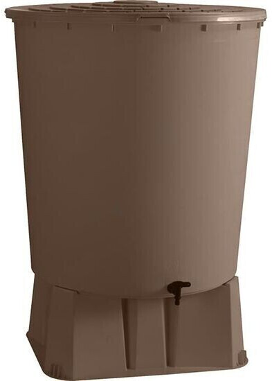 Bellijardin Récupérateur d'eau avec socle taupe 500 L