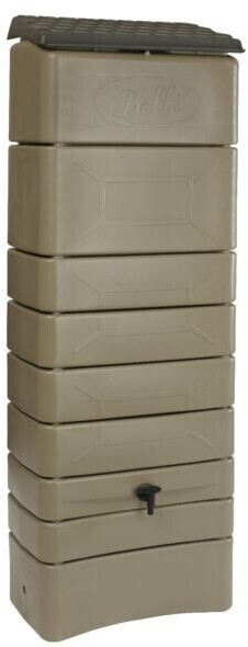 Bellijardin Récupérateur d'eau de pluie mural 300 L taupe