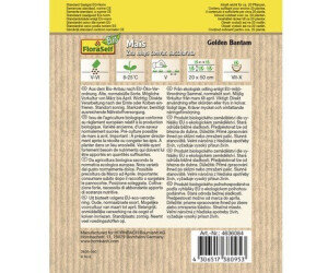 FloraSelf Bio Bio Zuckermais Golden Bantam samenfestes Saatgut (6628