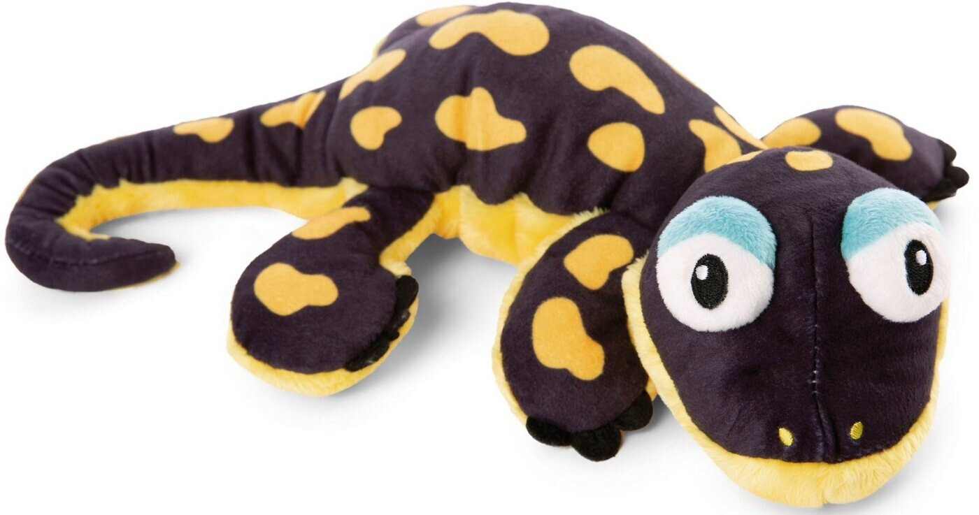 NICI Peluche Salamandra Don Fuego Sdraiata 25cm – Colori Giallo E Verde – Morbido Amico Della Foresta – NICI Green
