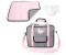 Bayer Design Pflegetasche grey/pink with butterfly