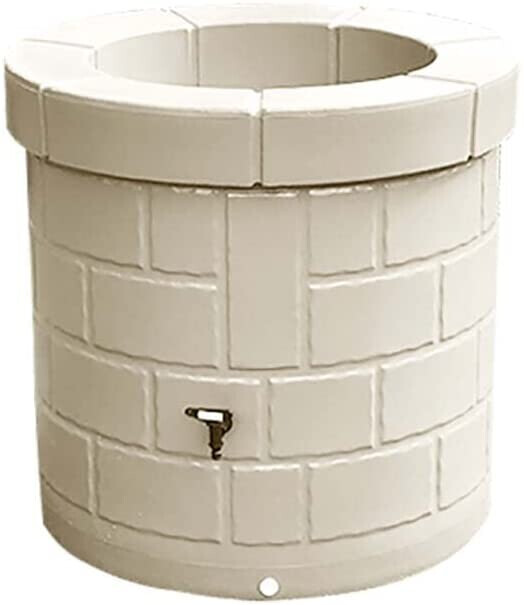 Plast'Up Récupérateur d'eau de pluie décoratif forme puits 340 L beige