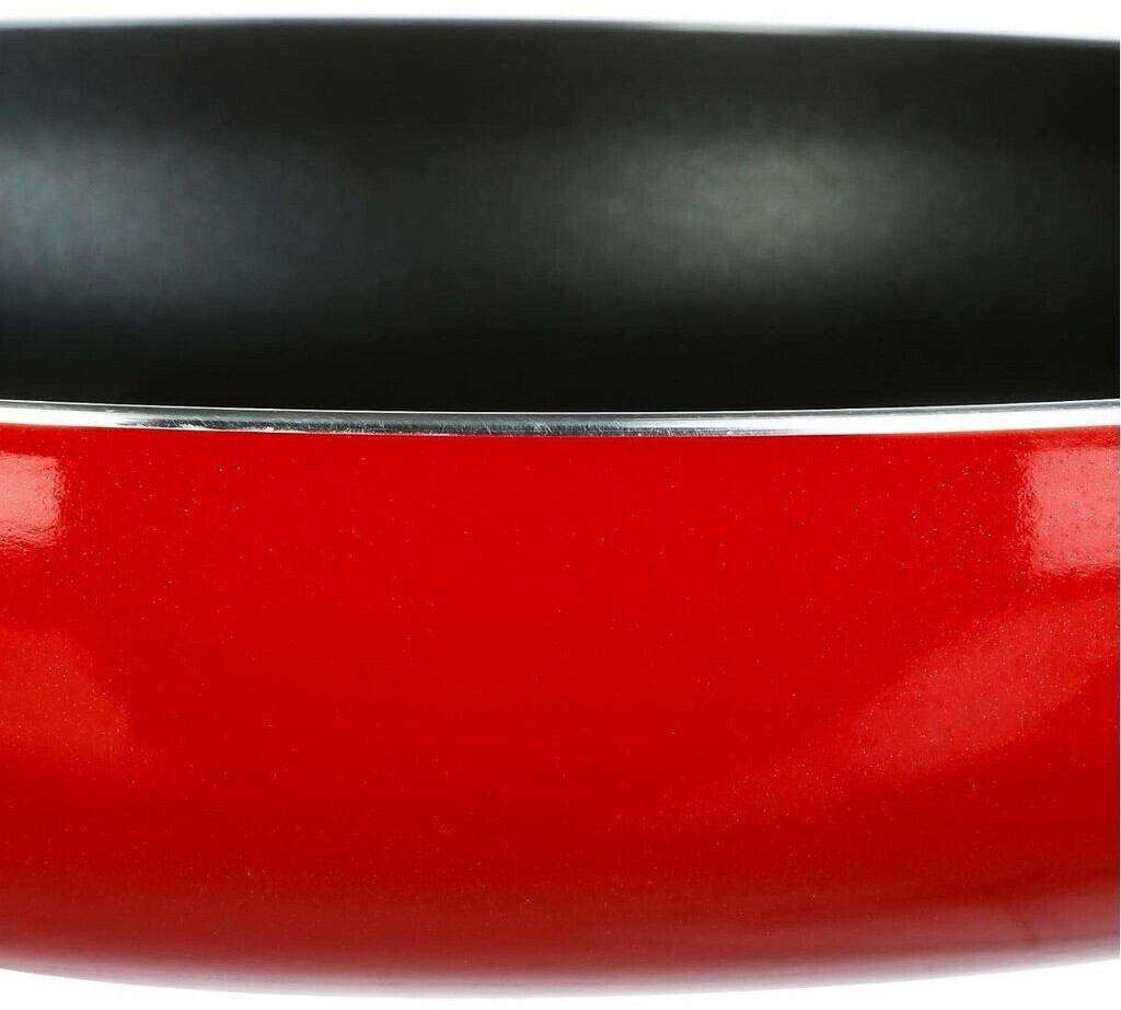 Secret de Gourmet Enamel pan aluminum red 30cm