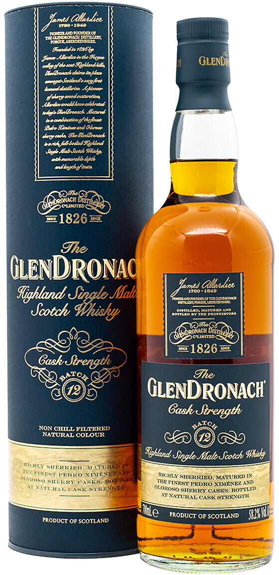Glendronach Cask Strength Batch 12 Highland Single Malt Scotch Whisky 0.7l 52.8%