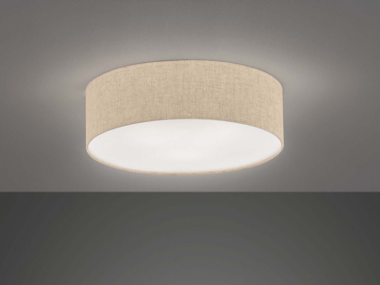Fischer & Honsel LED Deckenleuchte 40cm Stoffschirm Leinen Beige -  Deckenlampe Wohnzimmer & Flur ab 110,99 € (Februar 2024 Preise) |  Preisvergleich bei