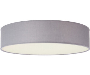 Smartwares Deckenleuchte mit Stoff Lampenschirm Deckenlampe Grau 57,40 ab € Preisvergleich Stoffschirm Textil | - 60cm bei