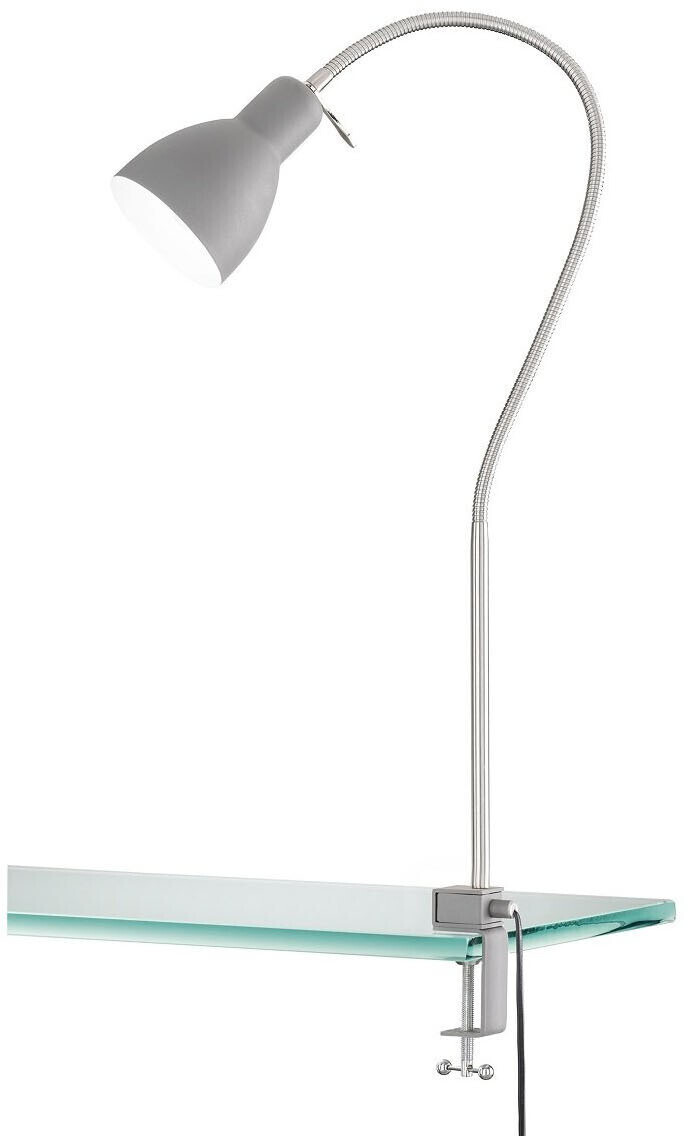 Fischer & € Leselampe Preisvergleich Flexible Honsel LED Klemmleuchte & 60,99 - ab Grau Bettleuchte, Nachttischlampe Couch bei 