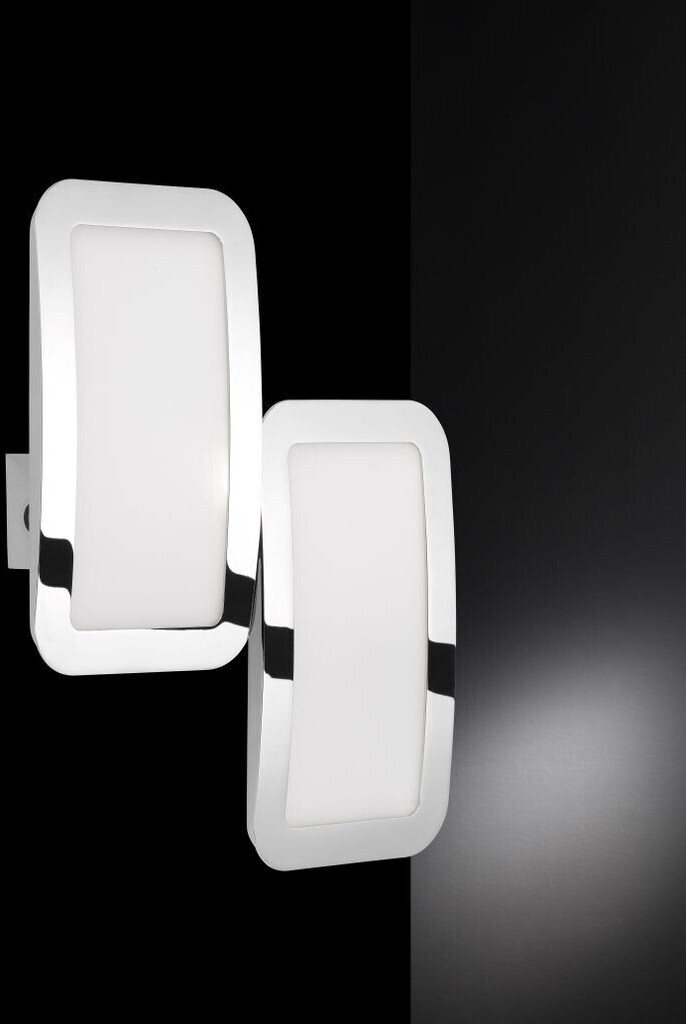 Preisvergleich Wandleuchte | / Weiß Touchschalter, ab LED Wandlampe € 26,10 Chrom, Innen 2-flammig, Wofi bei in