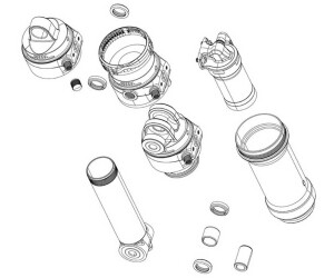 RockShox Mounting Hardware Metric silver 10 x 54 mm
