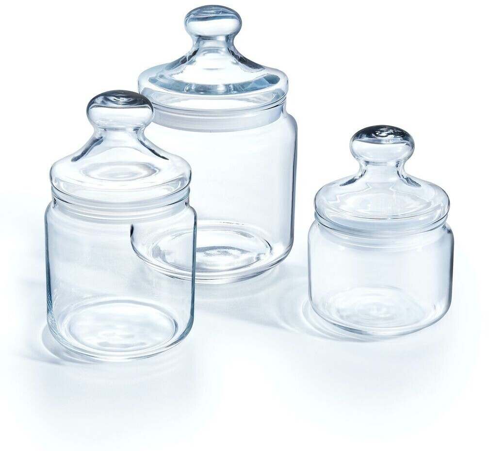 Luminarc Big Pot Club Dose mit Deckel 2 Liter, Glas, transparent