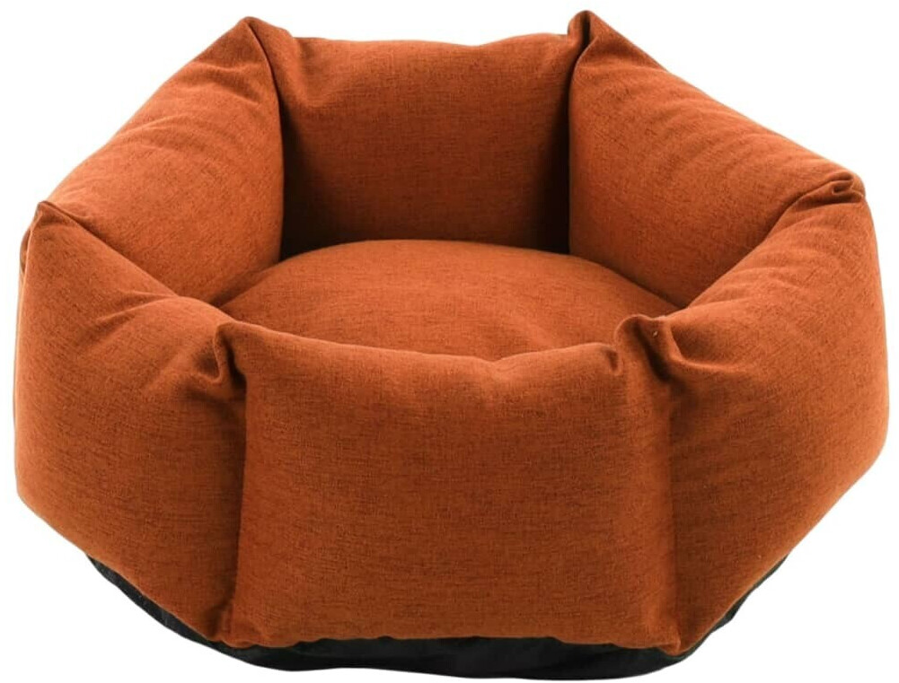 Flamingo Ziva Hexagon Dog Bed with Zipper 50x18cm Terracotta (522278)
