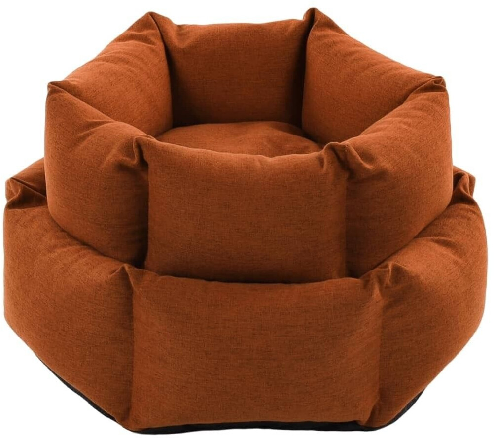 Flamingo Ziva Hexagonal Dog Bed with Zipper 60x20cm Terracotta (522279)