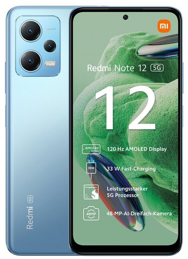 Smartphone Xiaomi Redmi Note 12 NFC 4GB/ 128GB/ 6.67/ Azul Hielo :  : Electrónica